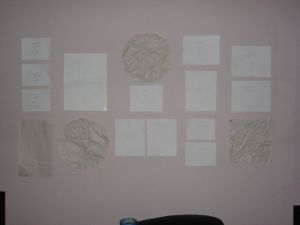 Paper Template on Wall
